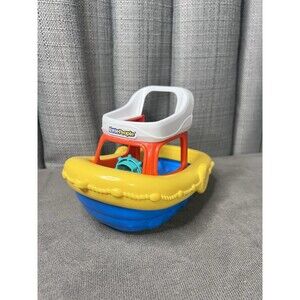 Fisher Price Little People Floaty Tug Bath Boat Mattel 2014 Pretend Play Toy